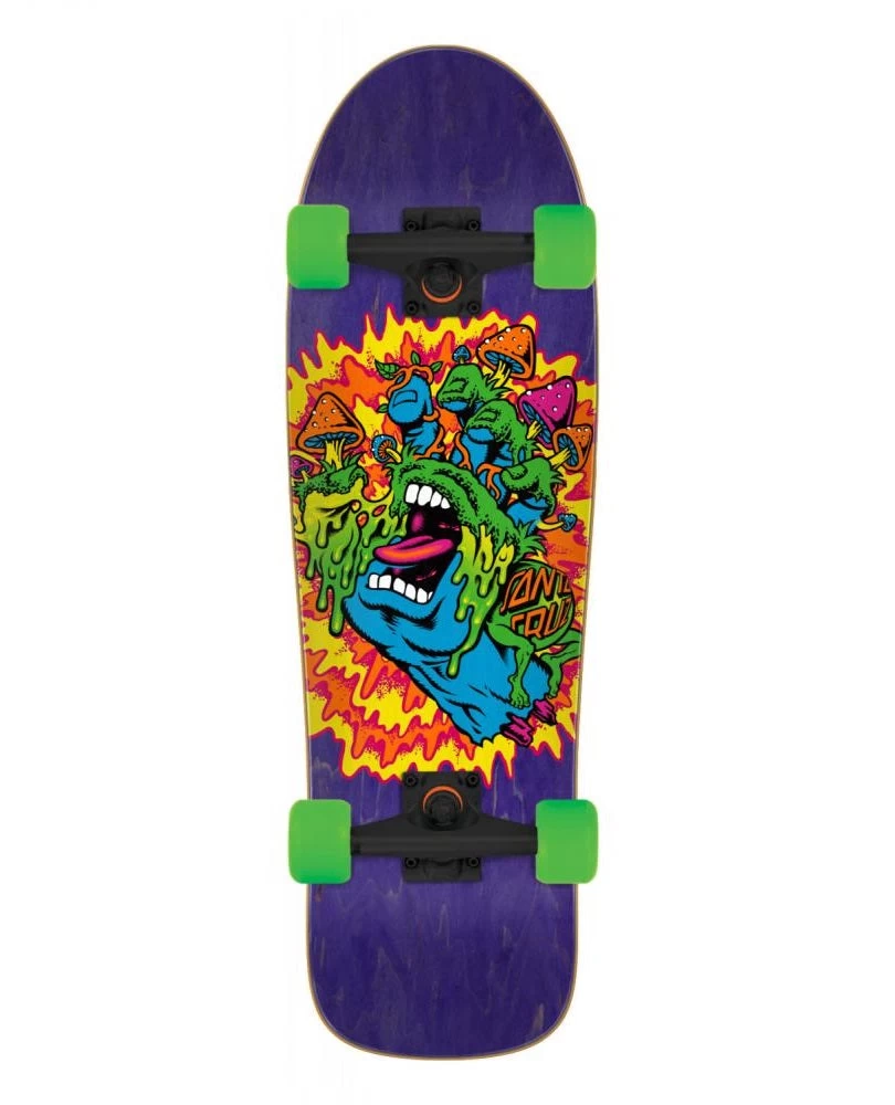 Santa Cruzer Toxic Hand 80's Cruiser Skateboard - 31.7" 1 Santa Cruzer Toxic Hand 80's Cruiser Skateboard - 31.7"