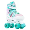 SFR Spectra Adjustable Roller Skates - Pink/Green