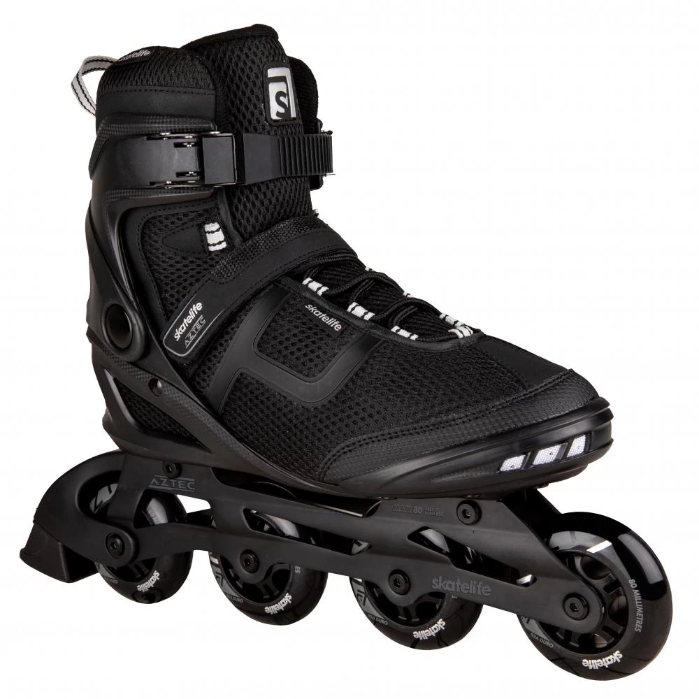 Skatelife Aztec Inline Skates - Black/Silver 1 Skatelife Aztec Inline Skates - Black/Silver