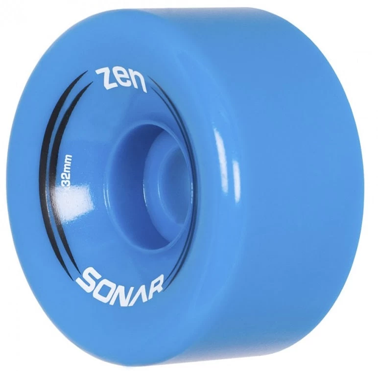 Sonar Zen Blue Quad Roller Skate Wheels 62mm - Set Of 4 1 Sonar Zen Blue Quad Roller Skate Wheels 62mm - Set Of 4