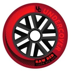 Undercover Raw Red Wheels Bullet Radius 125mm 85a - Set Of 6