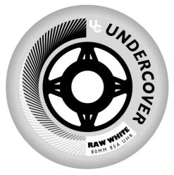 Undercover Raw White Wheels Bullet Radius 80mm 85a - Set Of 4