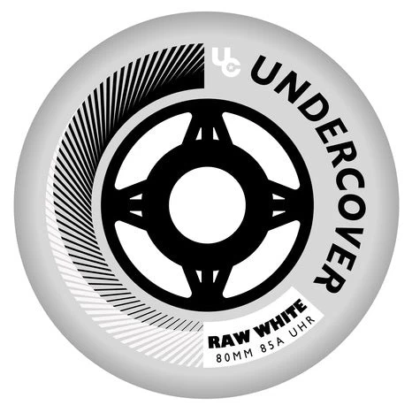 Undercover Raw White Wheels Bullet Radius 80mm 85a - Set Of 4 1 Undercover Raw White Wheels Bullet Radius 80mm 85a - Set Of 4